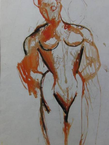 パブロ・ピカソ 「裸の立つ女」、人物画、巨匠、希少画集画、 新品額装付 送料無料、ami5拍卖