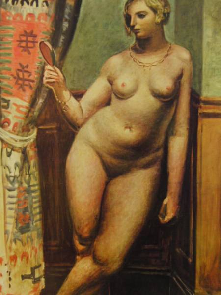 児島善三郎・Kojima/Zenzaburou、鏡の持てる女、新品額付 送料無料、ami5拍卖