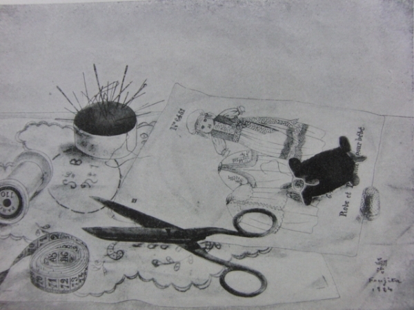 藤田 嗣治、静物、1929年発行・骨董画集画、新品額装 送料無料、ami5拍卖