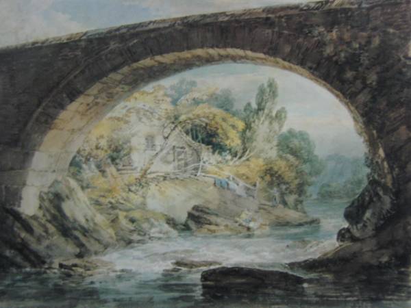 J.M.W.ターナー、ワイ川にかかる、希少画集画、 新品額装付 送料無料、ami5拍卖