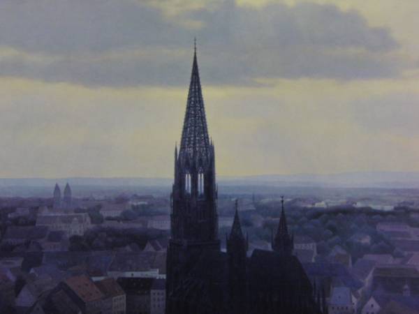 東山魁夷、青の世界、晩鐘、高額画一部、,新品額付 送料無料、ami5拍卖