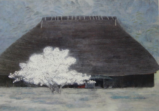 山岸 純【大原の里】希少画集画、状態良好、新品高級額装付、送料無料、洋画 油彩 、風景、ami5拍卖