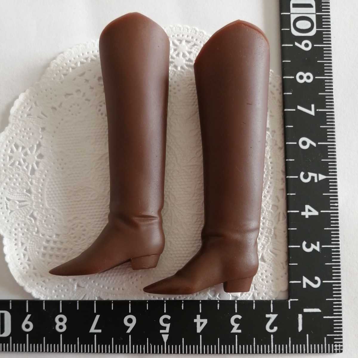 1r1013 ドール用 靴 シューズ ロングブーツ ブーツ 茶色 ブラウン momoko サイズ拍卖