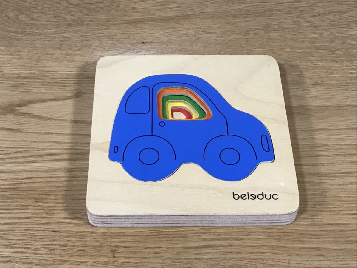 送料無料 beleduc ベルダック木製レイヤ-パズル ドイツ製シリアルナンバー付き アート系 クルマ 車拍卖
