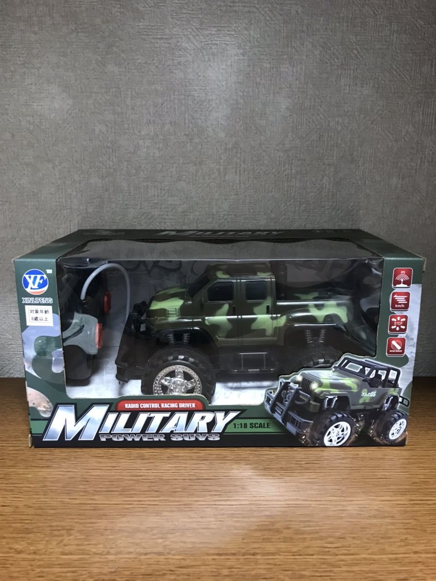 新品未開封 トイ ラジコン 1:18 SCALE 【MILITARY POWER SUV S】DODGE RAM PICK-UP(ダッジ ラムピックアップ)風 送料920円拍卖