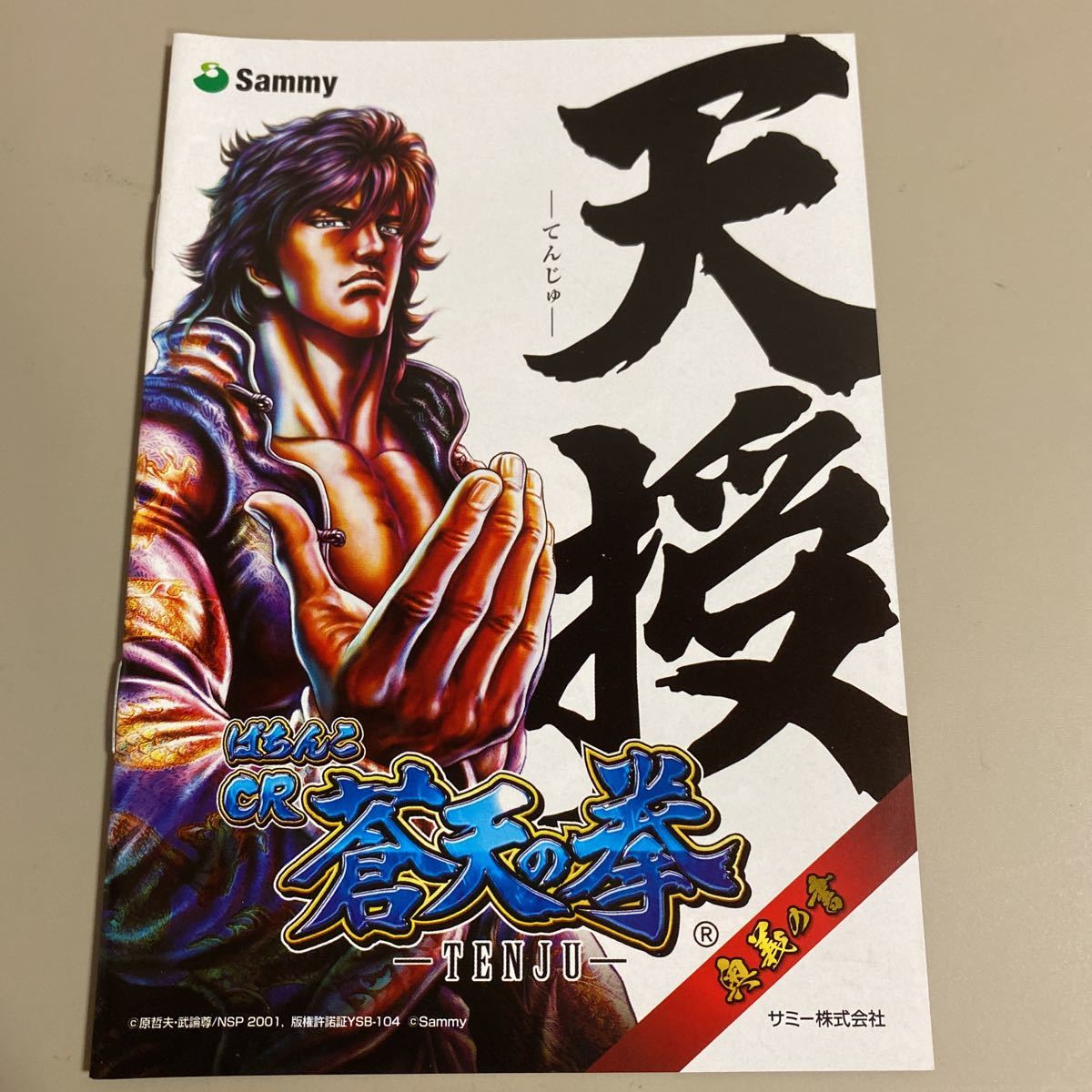 パチンコ小冊子 蒼天の拳 天授拍卖