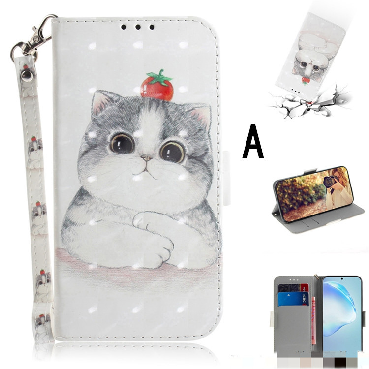 Samsung Galaxy S20+ ケース ギャラクシー s20+ ケース 6.7インチ SC-52A SCG02 手帳型 ストラップ付き カード収納 かわいい拍卖