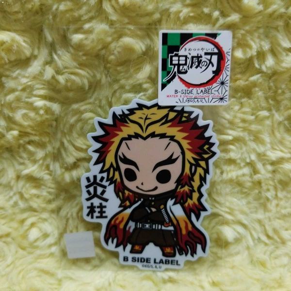 B-SIDE LABEL 鬼滅の刃 煉獄杏寿郎 炎柱 ステッカー拍卖