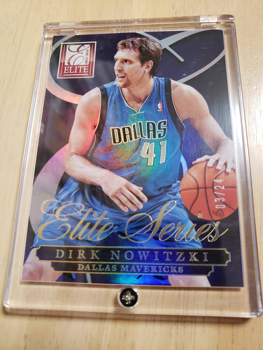 超レア 24枚限定 SP 2013 -14 Panini Elite Series DIRK NOWITZKI (#03/24) / ダーク ノウィッツキー Refractor Holo Prizm Silver NBA 拍卖