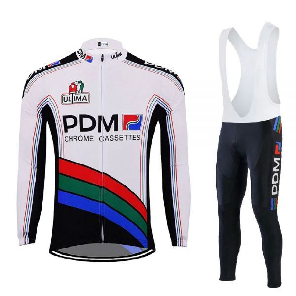 新品 長袖 レトロデザイン 上下セット No82 Lサイズ オランダ サイクルジャージ ウェア メンズ サイクリング MTB ロードバイク 自転車拍卖