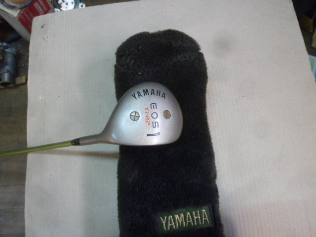 ヤマハ超高級ドライバー\20万フルチタンドライバーリッチクラブYAMAHA.EOSTi22超軽く上り良く飛ます当時名器レトロオブジェにカバ-付き拍卖