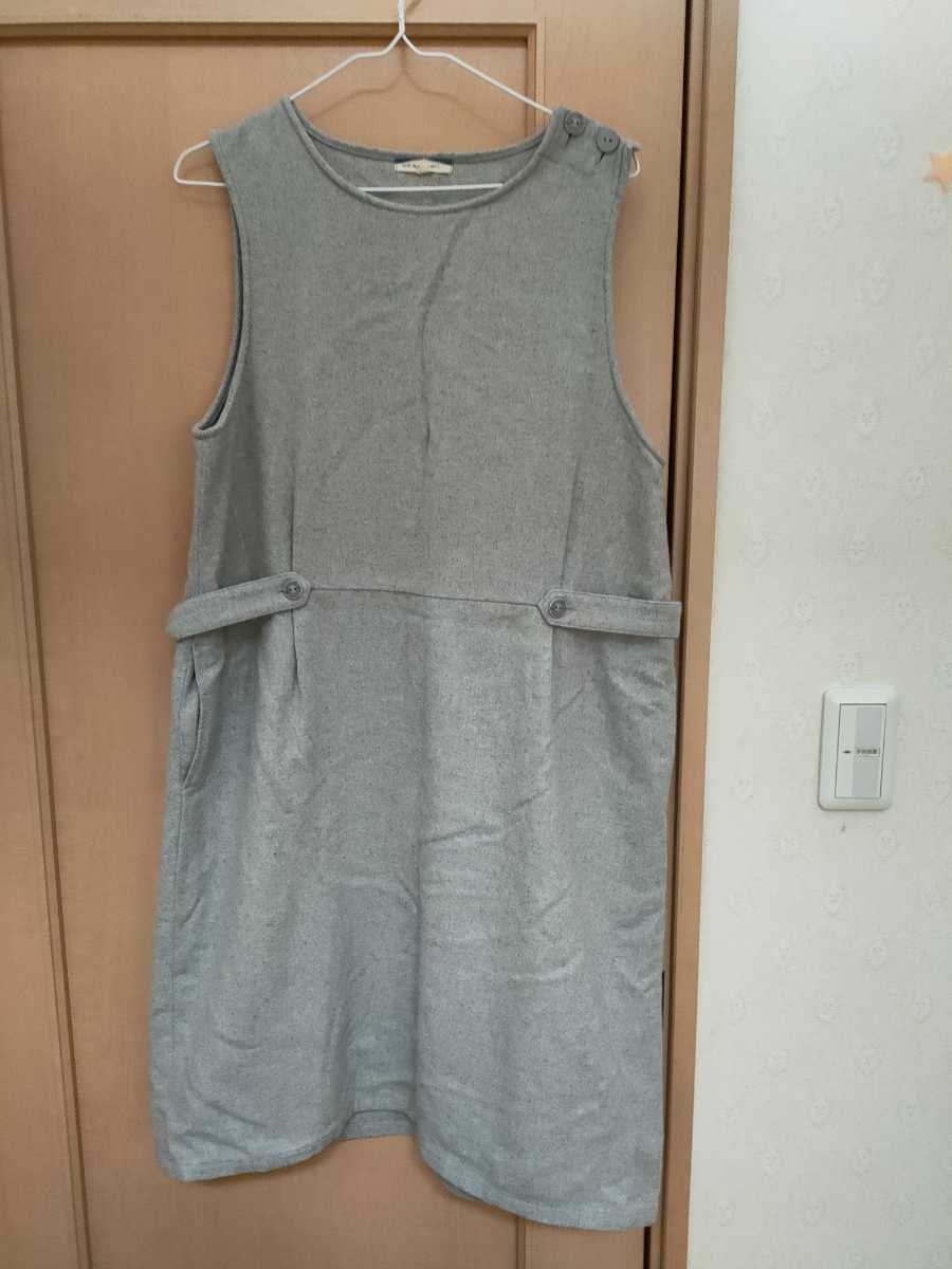 レディースM☆North Object☆グレーのジャンパースカート・送料込み拍卖