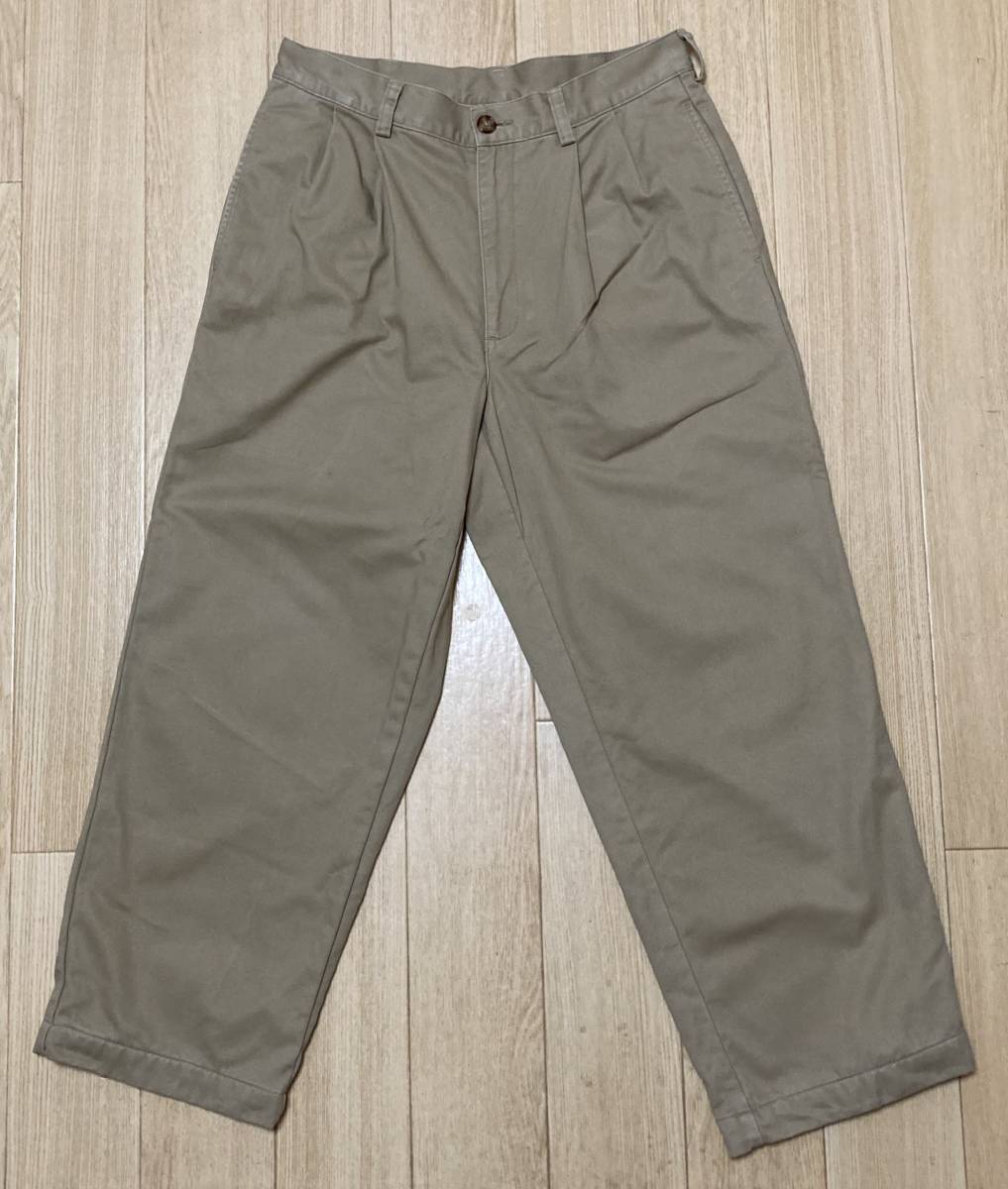 L.L.Bean メンズ ダブル・エル・チノ 裏地付き ナチュラル・フィット タック入り拍卖