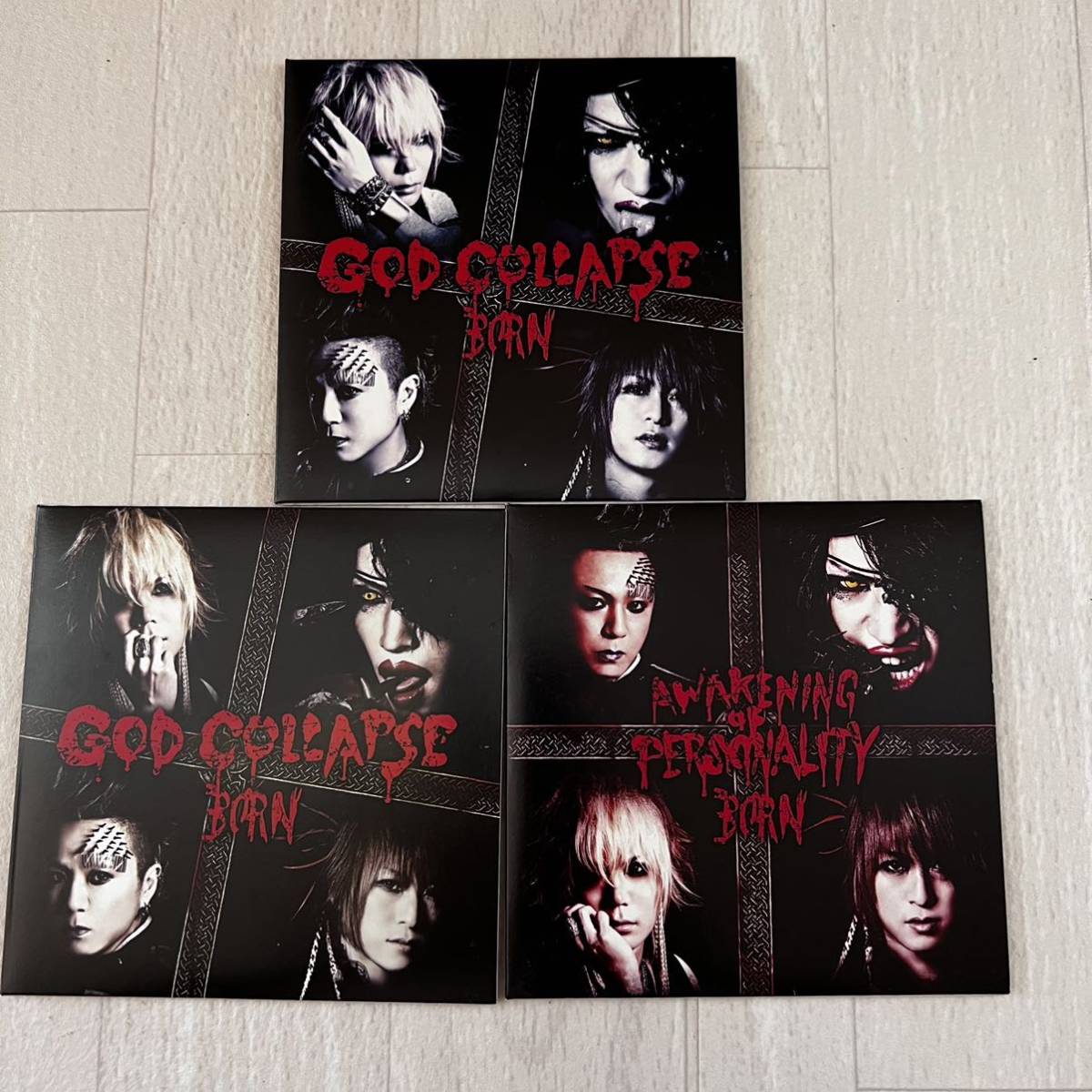 BORN GOD COLLAPSE A type B type AWAKING OF PERSONALITY 3枚まとめ売り拍卖