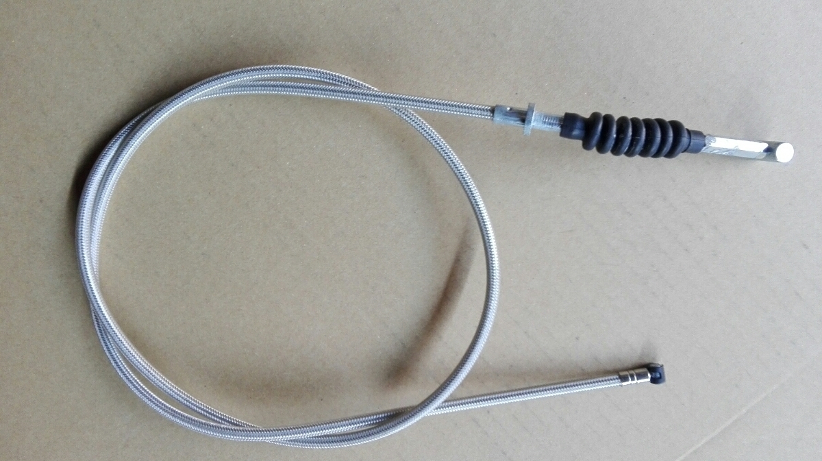 GSX400F GSX400FS クラッチ ケーブルー メッシュー 純正長さ拍卖