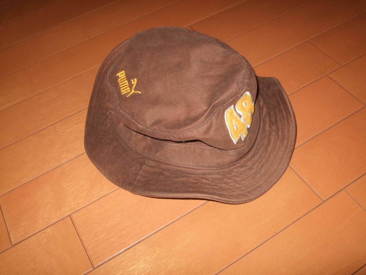 ユーズド即決☆PUMA コットンハット ブラウン☆M(56㎝)拍卖