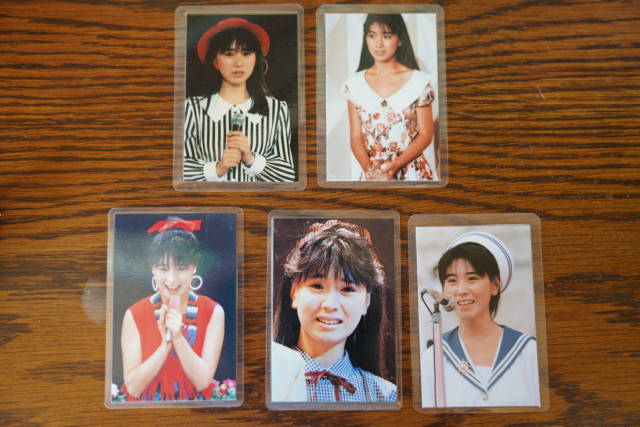 新品 高井麻巳子 おニャン子クラブ ラミネートカード5枚B拍卖