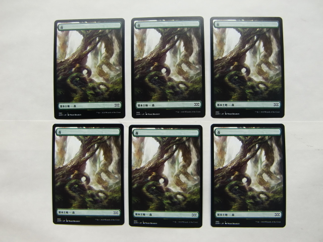 バイン MTG ダブルマスターズ 2XM 基本土地/基本地形 森 12枚 フルアート拍卖