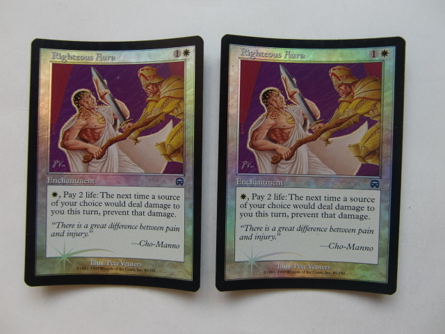 バイン MTG 正義のオーラ/Righteous Aura foil 英語3枚 拍卖