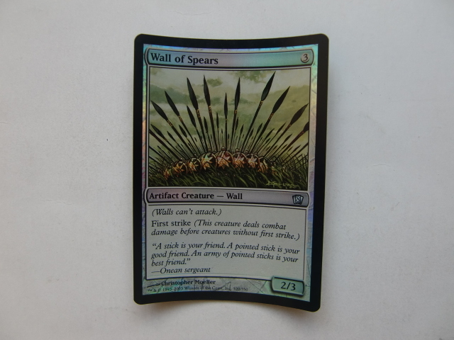 バイン MTG 槍の壁/Wall of Spears foil 英語1枚拍卖