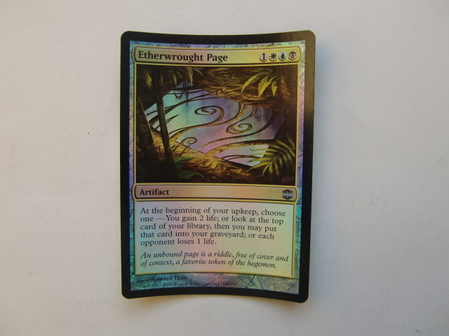 バイン MTG エーテル鋳込みの紙片/Etherwrought Page foil 英語1枚拍卖