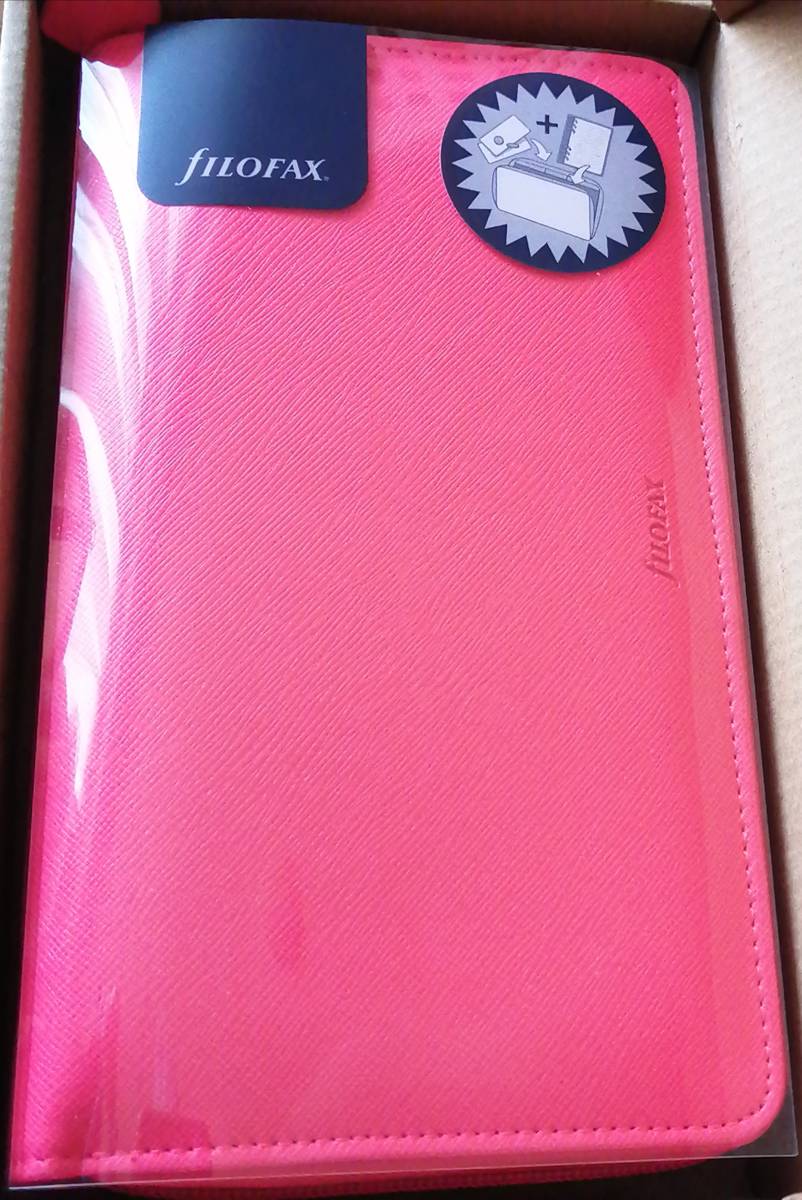 filofax ファイロファックス サフィアーノ システム手帳 コンパクトジップ ピンク 028751 正規輸入品拍卖