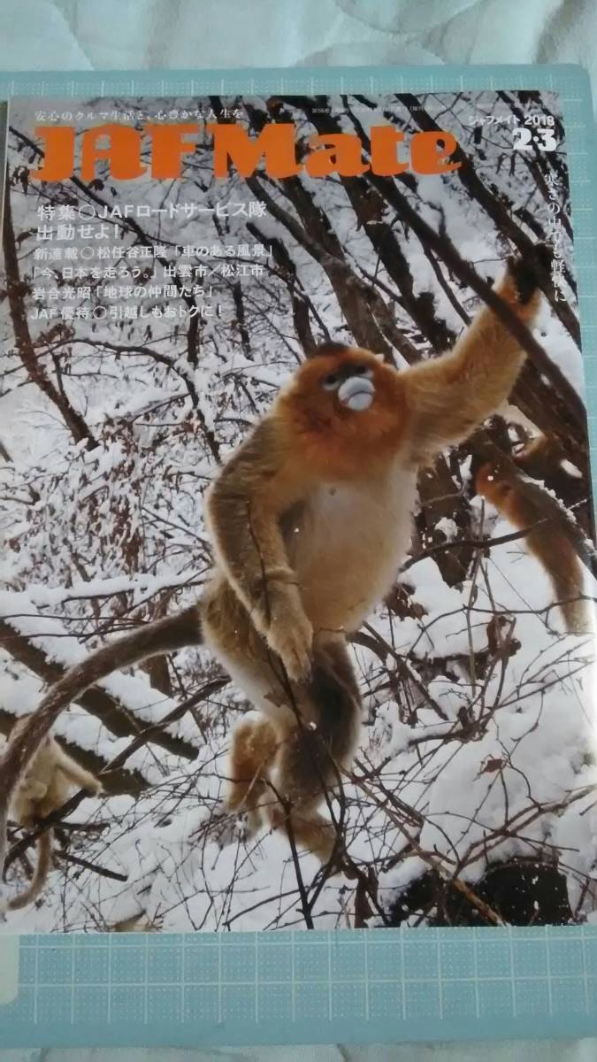 JAF MATE ジャフメイト 2018年2、3月号 とーやま校長 インタビュー 冊子拍卖