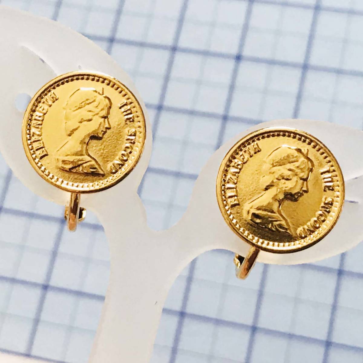 美品 コイン ゴールド イヤリング No.5016拍卖