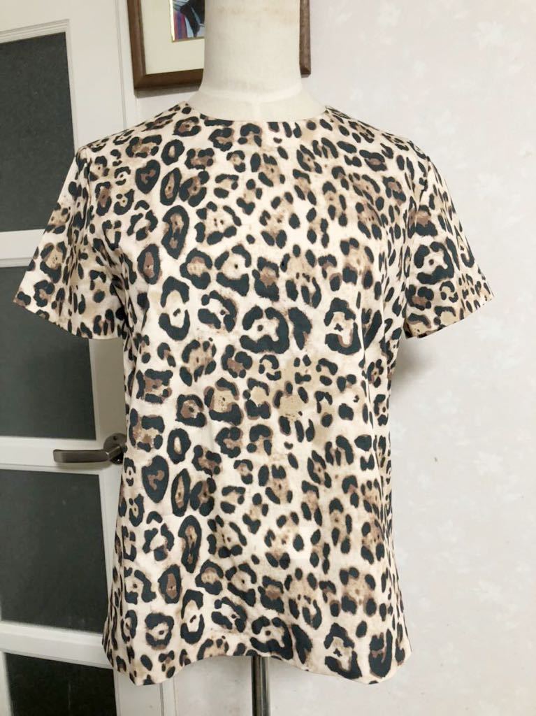 トルコ製 RIKA アニマルプリント柄 トップス 後ろジッパー拍卖