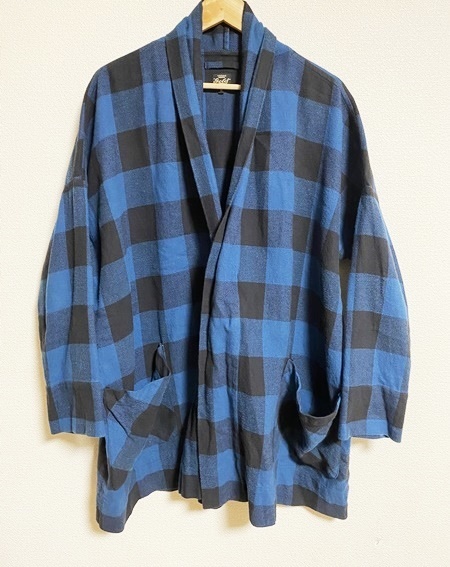 【GOLD by 東洋エンタープライズ】TWILL BLOCK CHECK CARDIGAN ブロックチェック柄 カーディガン M GL13650 ゴールド拍卖