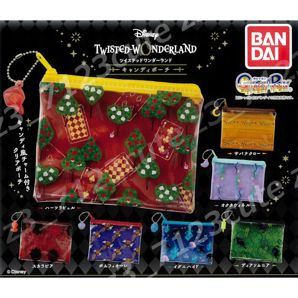 ★ガチャポン ディズニーツイステッドワンダーランドキャンディポーチ全7種★11r006378拍卖