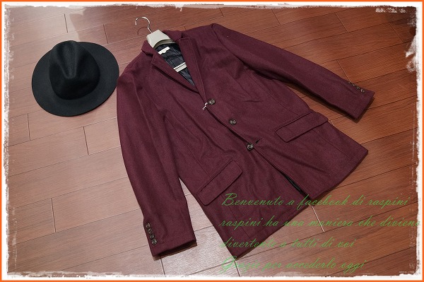 ♪♪チェスターコート ショップコート/M-ワイン///bitter safari joker mensnonnoロングジャケット♪♪拍卖