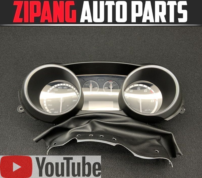 AR015 940 アルファ ジュリエッタ コンペティツィオーネ スピード メーター ◆123073km/50517804 ▲破損補修跡 【動画有り】○★即決★拍卖