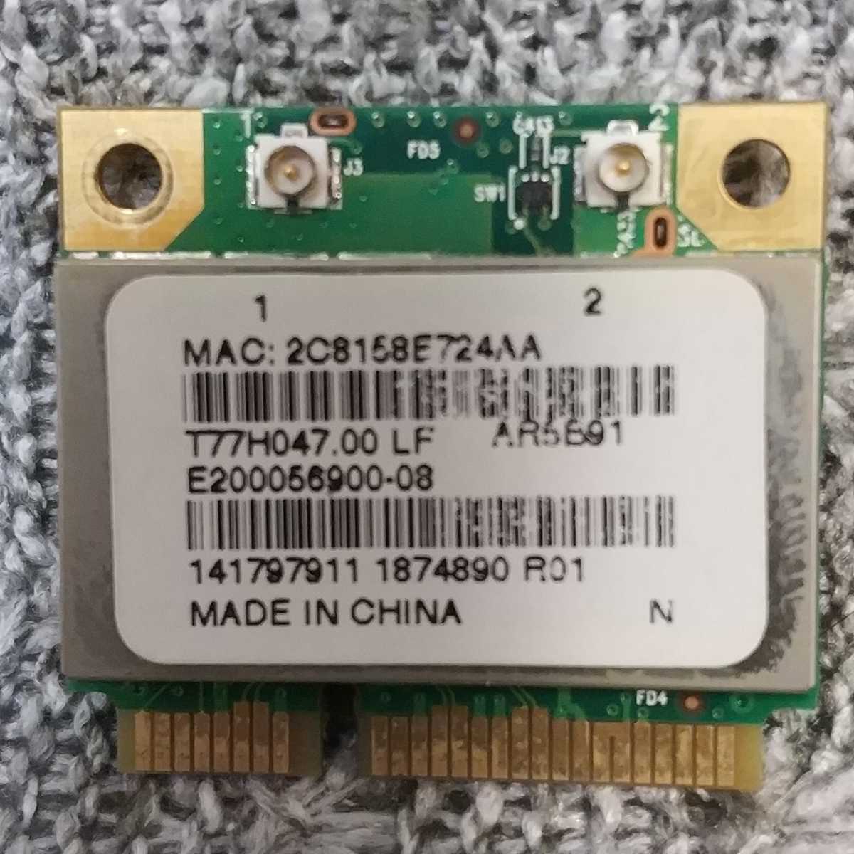 岐阜 即日発送 送料63円 ★ SONY VAIO VPCL118FJ 等用 WiFiワイヤレスカード 141797911 T77H047.00 LF ★ 動作確認済 W034拍卖