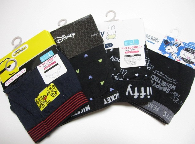 *送料無料*新品*L*サニタリーショーツ4枚*ハネ付対応*ミニオンミッキーミッフィースヌーピー*拍卖