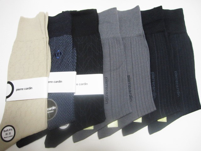 *送料無料*新品*ピエール・カルダン*ビジネスソックス7足⑦*25-26cm・25cm*pierre cardin*Soft Fit*綿混・麻混*拍卖