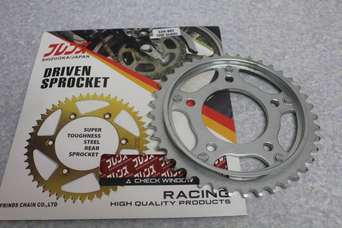 CBX550F/CBR400F コンバート用 520-40T 純正風 スプロケット 検GS400 GSX400E CBX400F CB250T CB400F CB400T GT380 KH250 KH400 Z400FX拍卖