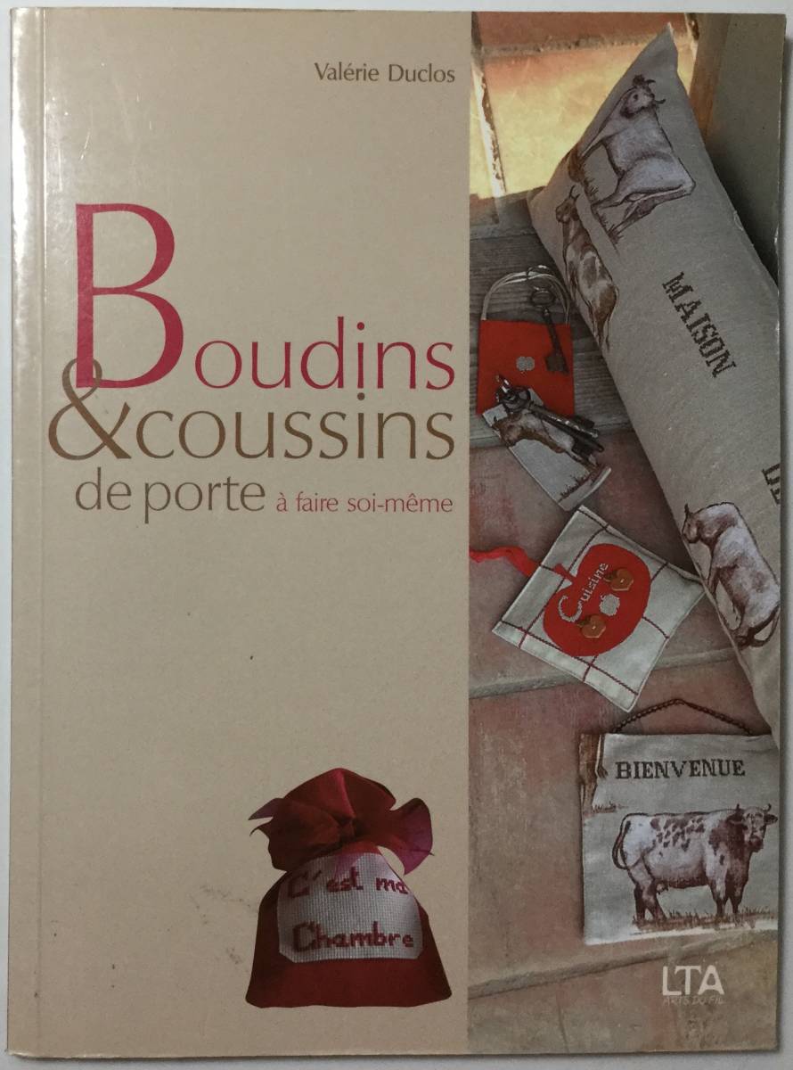 _手芸本■ARTBOOK_OUTLET■1-054★新品 フランス 刺繍 クッションに クロスステッチ CROSS STITCH 図案 BOUDINS & COUSSINS 絶版 入手困難拍卖