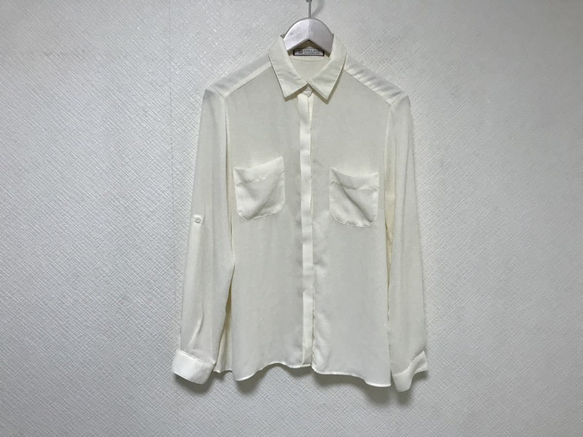 本物ガリャルダガランテGALLARDAGALANTE長袖シャツインナースーツビジネス白オフホワイトレディースフリーfree拍卖