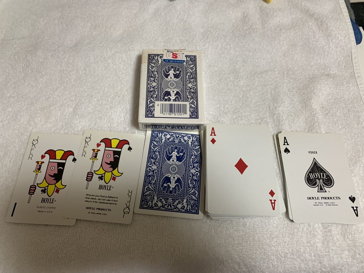 ◆未使用◆トランプ HOYLE PLAYING CARDS POKER PLASTIC COATED◆A-2023拍卖
