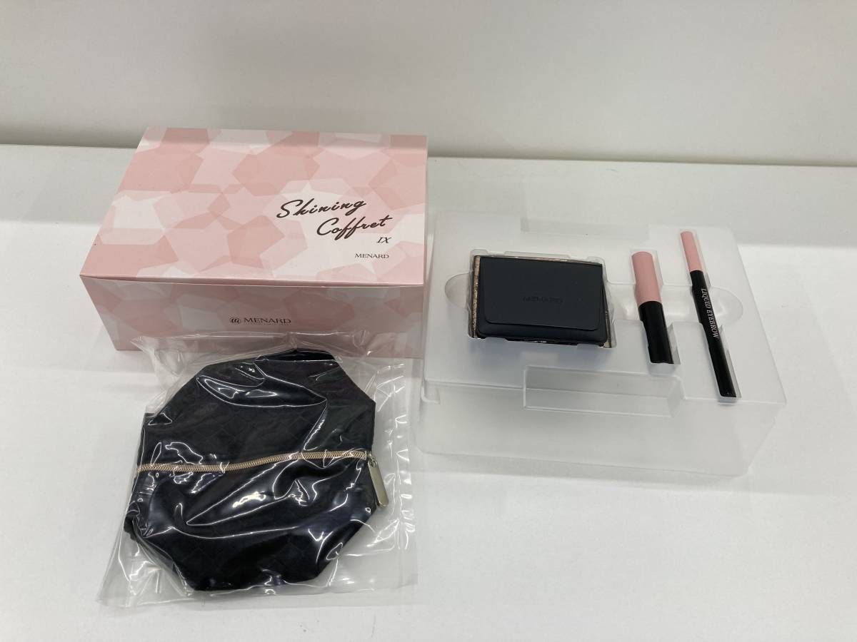 未使用品 メナード おしろい クレヨンリップスティック リクイドアイブロウ シャイニングコフレIX拍卖