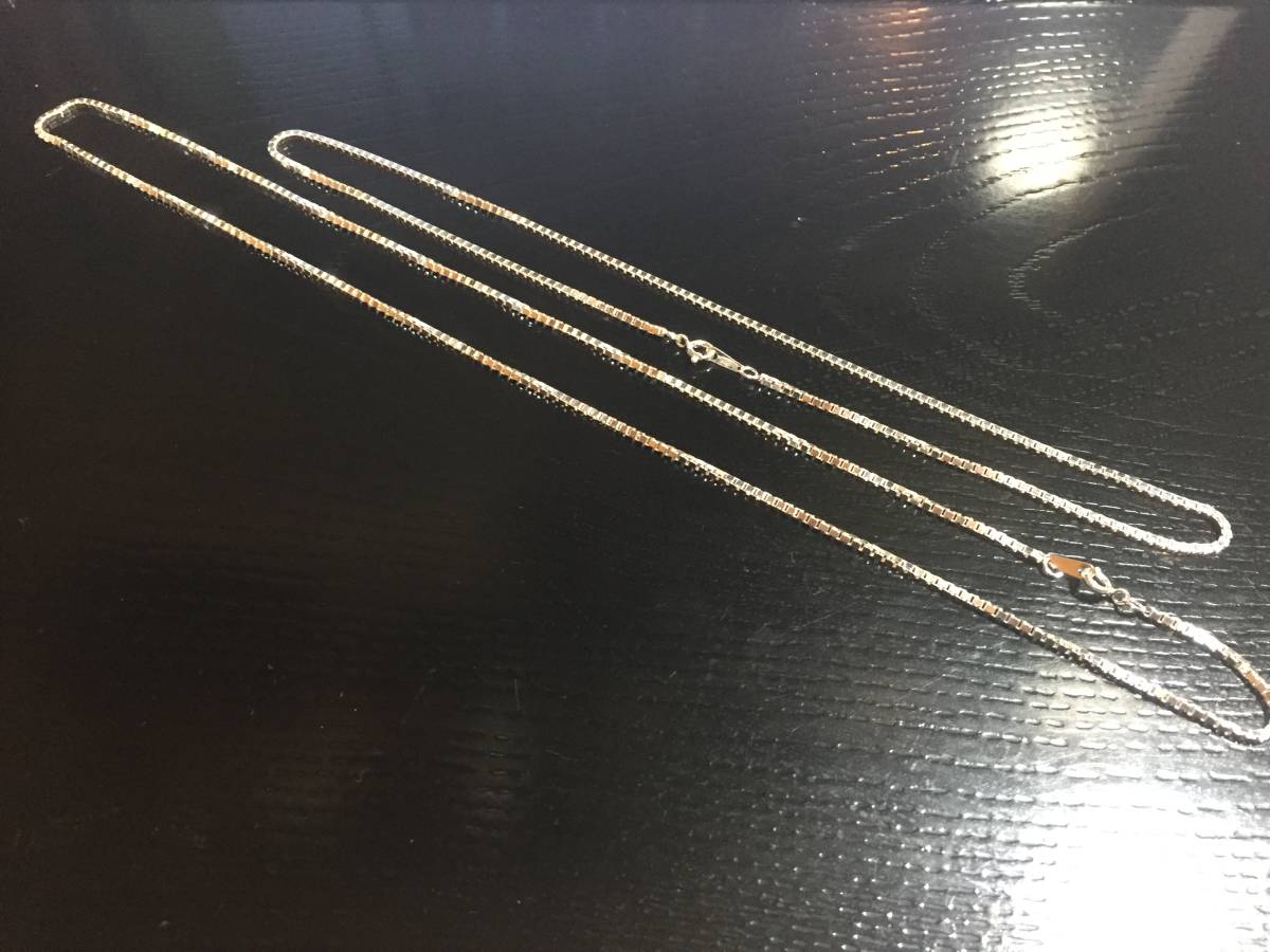 送料無料 シルバー925 / 刻印有 ベネチアンチェーンロング60cm 太目2.0ミリ幅 (B200-60)拍卖