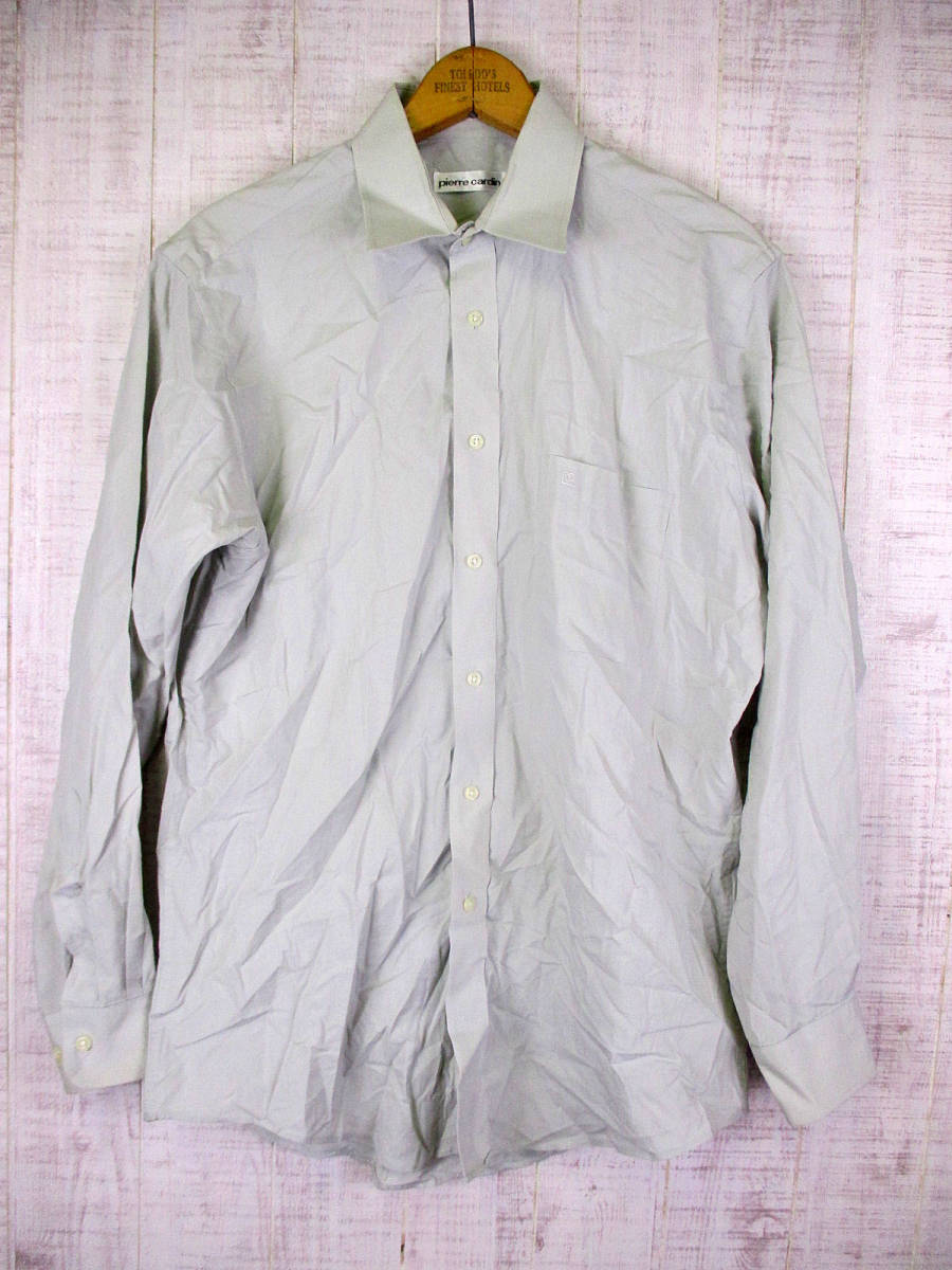 90's Pierre Cardin ピエールカルダン ドレスシャツ グレー mts-100拍卖