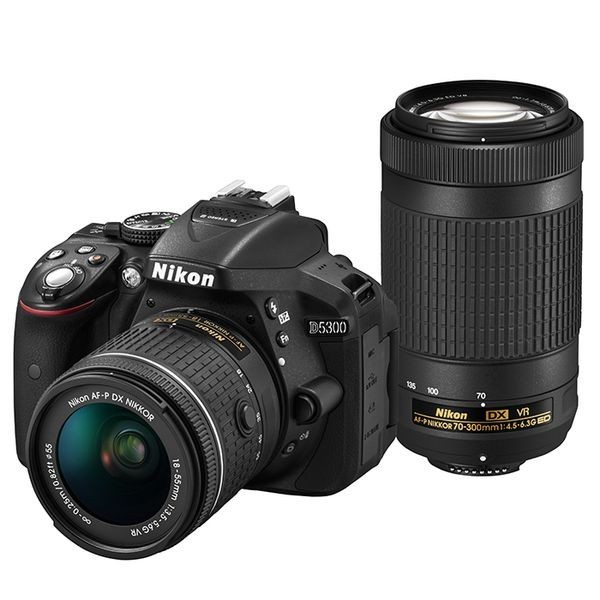 中古 1年保証 美品 Nikon D5300 AF-P ダブルズームキット ブラック拍卖