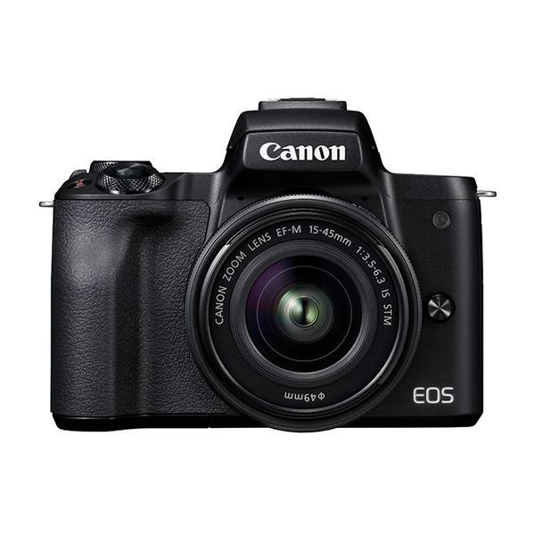 中古 1年保証 美品 Canon EOS Kiss M レンズキット 15-45mm IS STM ブラック拍卖