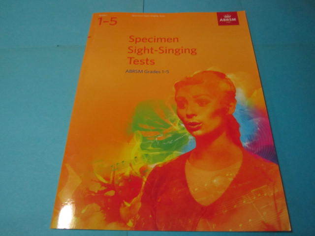 m輸入楽譜Grades 1-5 (Specimen Sight-Singing Tests) ABRSM1-5 このサイズの本ですと3冊まで送料に変化ございません。拍卖