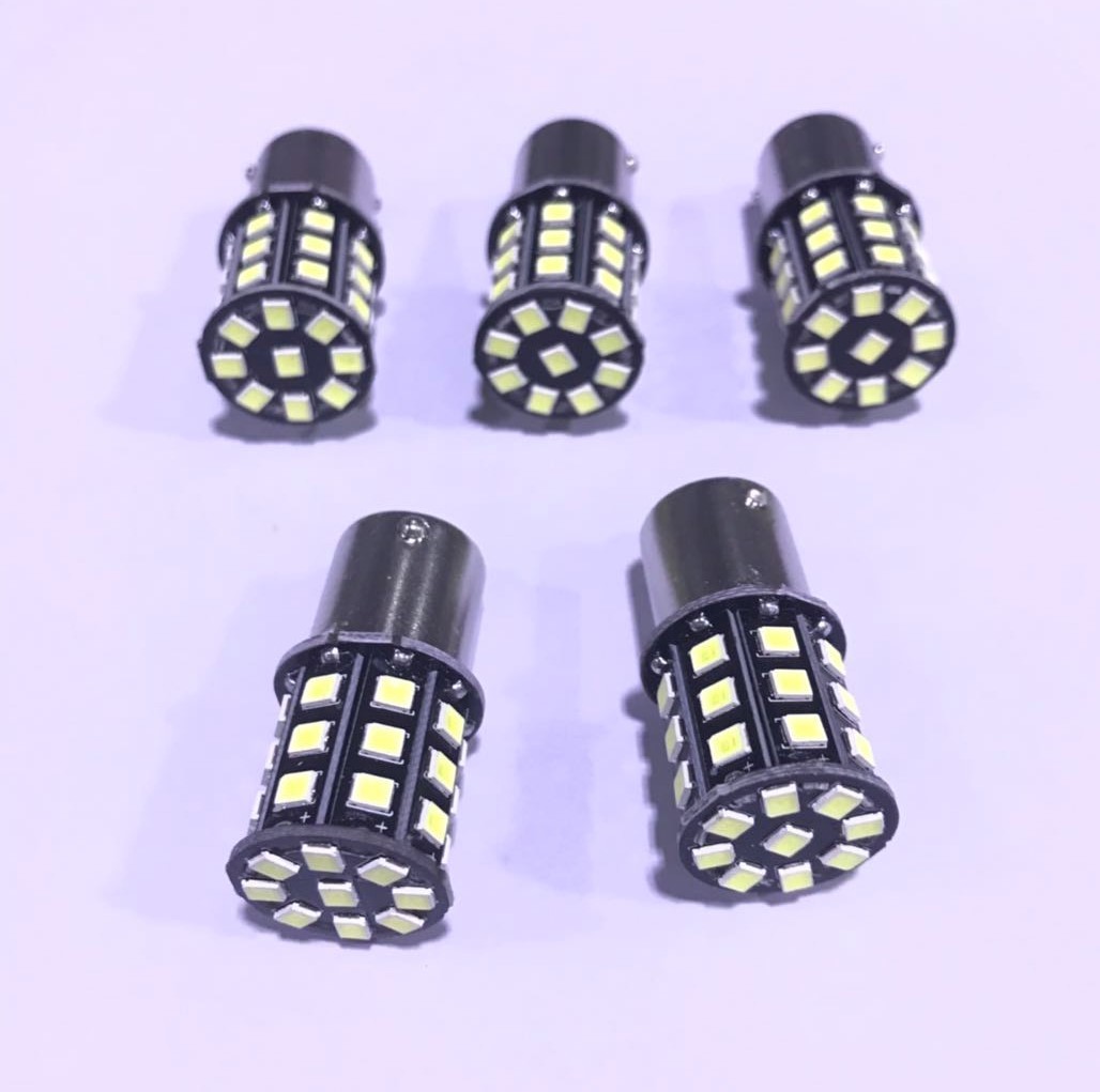 24V用 S25 LED 33連 シングル球 ホワイト 4個+保障1個 (計5個).拍卖