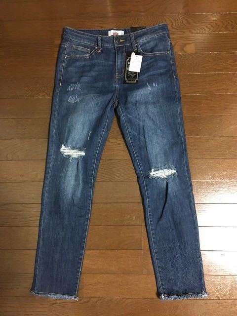 新品未使用 ダメージジーンズ クラッシュジーンズ デニム パンツ メンズ サイズ 30インチ拍卖