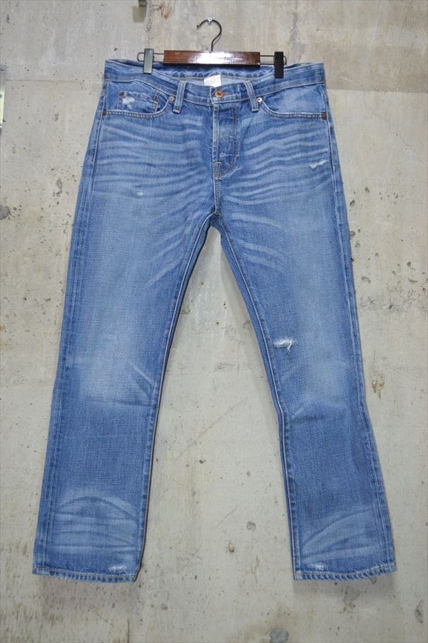 エヌエスエフ NSF ダメージ加工 デニム パンツ 27 C9667拍卖