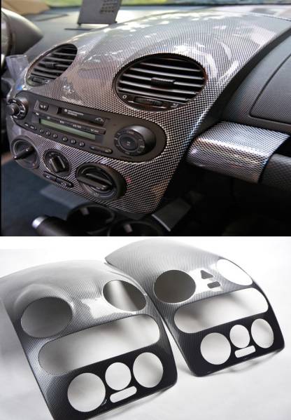 VW センターパネルカバー カーボン調 ニュービートル拍卖